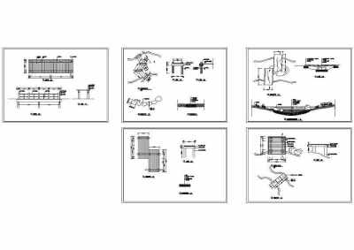 CAD深圳兰溪谷公园景观步行桥图纸