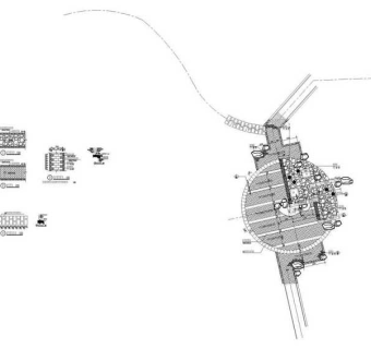 矮墙广场CAD图纸