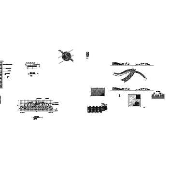 CAD西安公园景观D-08~D-图纸