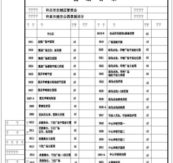 公园3000目录CAD图纸