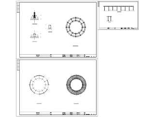 公园景观改造弧形花架CAD图纸