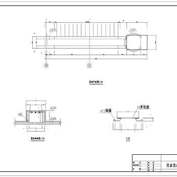 公园景观规划设计花盆花池分析图CAD图