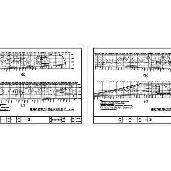 唐山煤河带状公园园林设计给水设计CAD