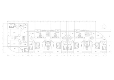 自建楼平面规划图cad图纸