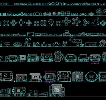 平面家具cad模块