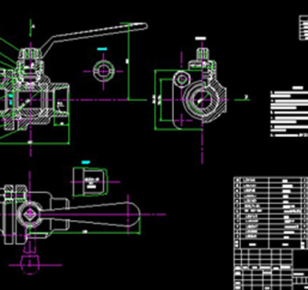 球阀CAD图纸