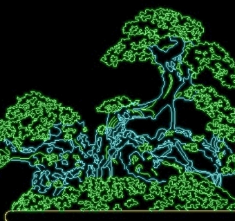 植物、盆景、花卉CAD饰物陈设图纸素材29