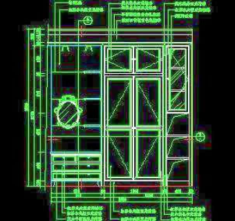 梳妆台、衣柜cad详图素材54