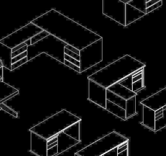 CAD三维的办公家具设计源文件3D模型