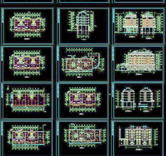 别墅建筑CAD施工图