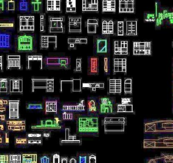 常用CAD图块-柜子类