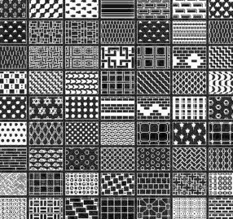 铺装素材CAD图块