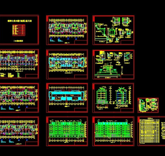 某六层教师公寓建筑cad设计施工图