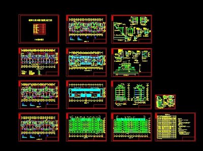 某六层教师公寓建筑cad设计施工图