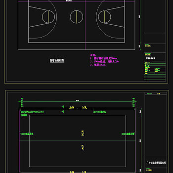 球场cad图纸