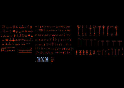 灯具常用模块cad图纸