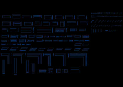 线条模块cad图块