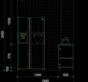 室内厨房图块cad素材
