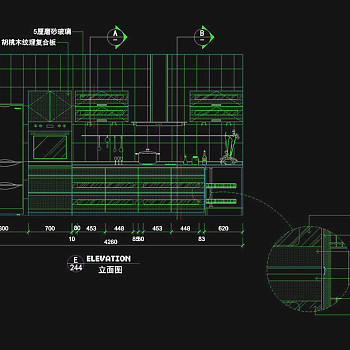 厨房立面图块cad图块