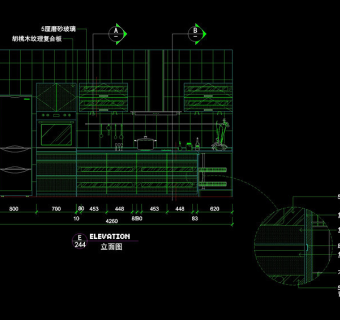 厨房立面图块cad图块