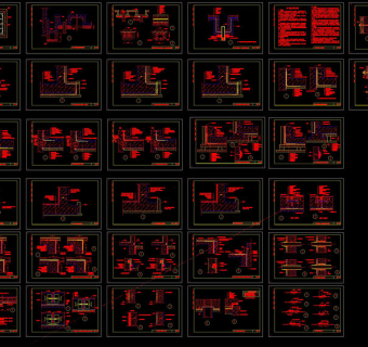 地下室防水图cad图块