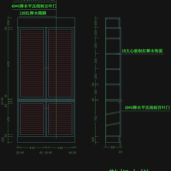 柜子cad图块