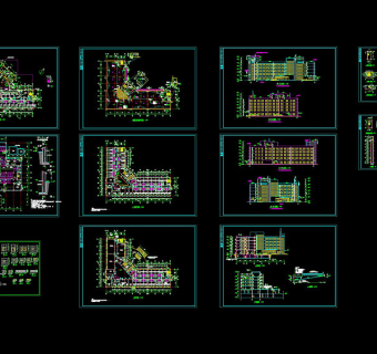 某疗养院全套建筑图cad图纸