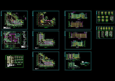 某疗养院全套建筑图cad图纸