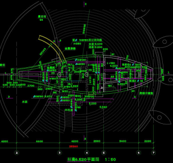 游乐船结构cad图纸