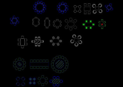 餐桌cad图纸
