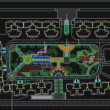 广场景观设计CAD图