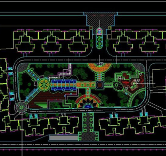 广场景观设计CAD图