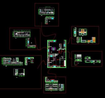 橱柜展厅设计cad图块素材