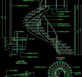 楼梯室内CAD图纸