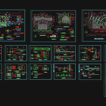 某景观施工图cad图纸素材