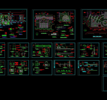 某景观施工图cad图纸素材