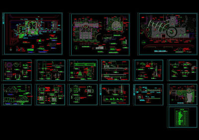 某景观施工图cad图纸素材