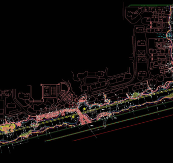 河道全图cad图纸