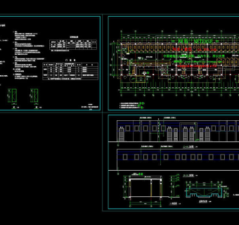 某学校师生合用公共厕所施工图cad图纸