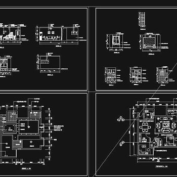 一套居室cad图纸