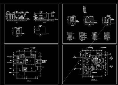 一套居室cad图纸