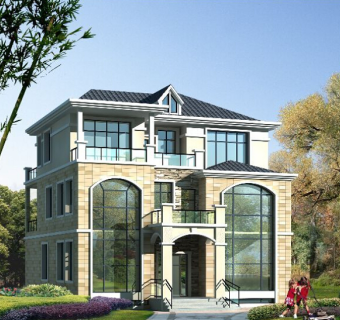 三层别墅CAD建筑图