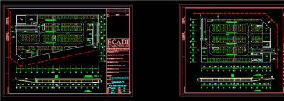 广场地下车库CAD图纸