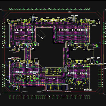 地下车库CAD图纸