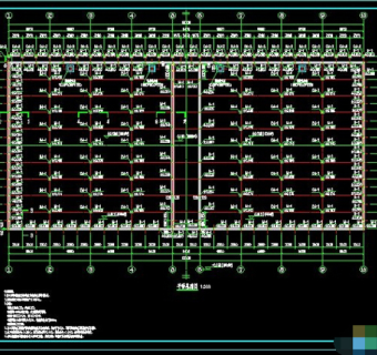玻璃温室设计施工图CAD图纸