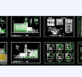 省文化艺术中心建筑设计cad施工图