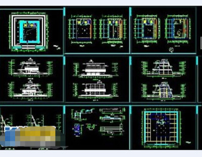 某博物馆建筑cad施工全套工程图纸