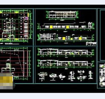 展厅全套cad施工设计图纸