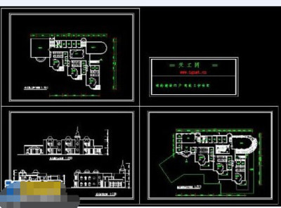 某六班幼儿园cad施工图纸dwg格式
