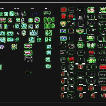 几十种多高层户型CAD图纸汇总